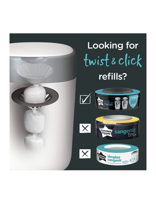 کاست سطل پوشک تامی تیپی Tommee Tippee Sangenic Tec بسته 3 عددی