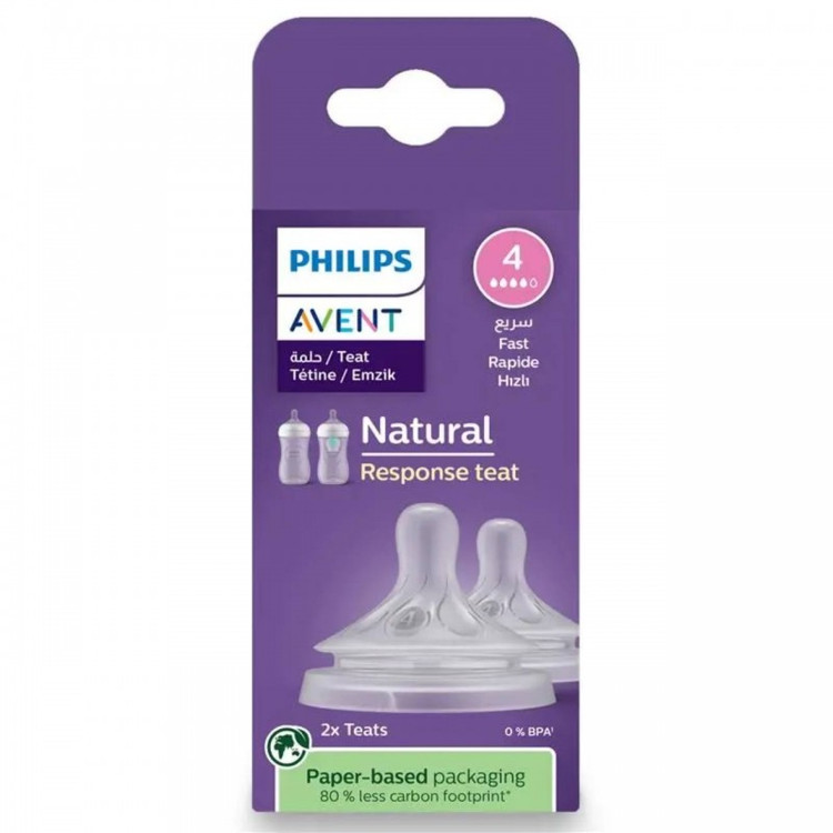 سرشیشه اونت نچرال ریسپانس شماره ۴ Philips Avent Natural Response Flow 4